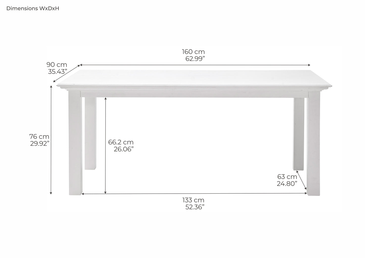 Halifax Dining Table 63"