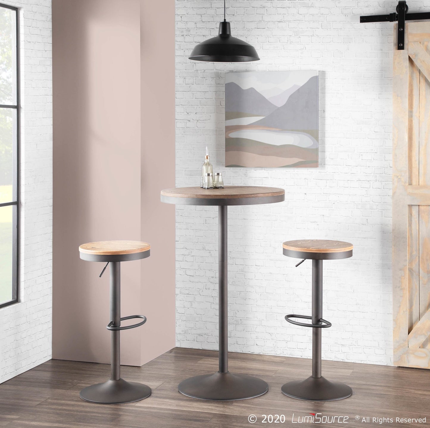 Dakota Bar Table, Antique