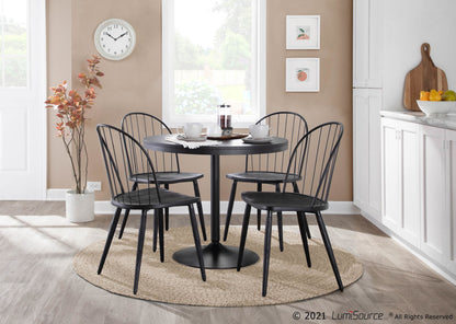 Dakota Dining Table, Black/Black
