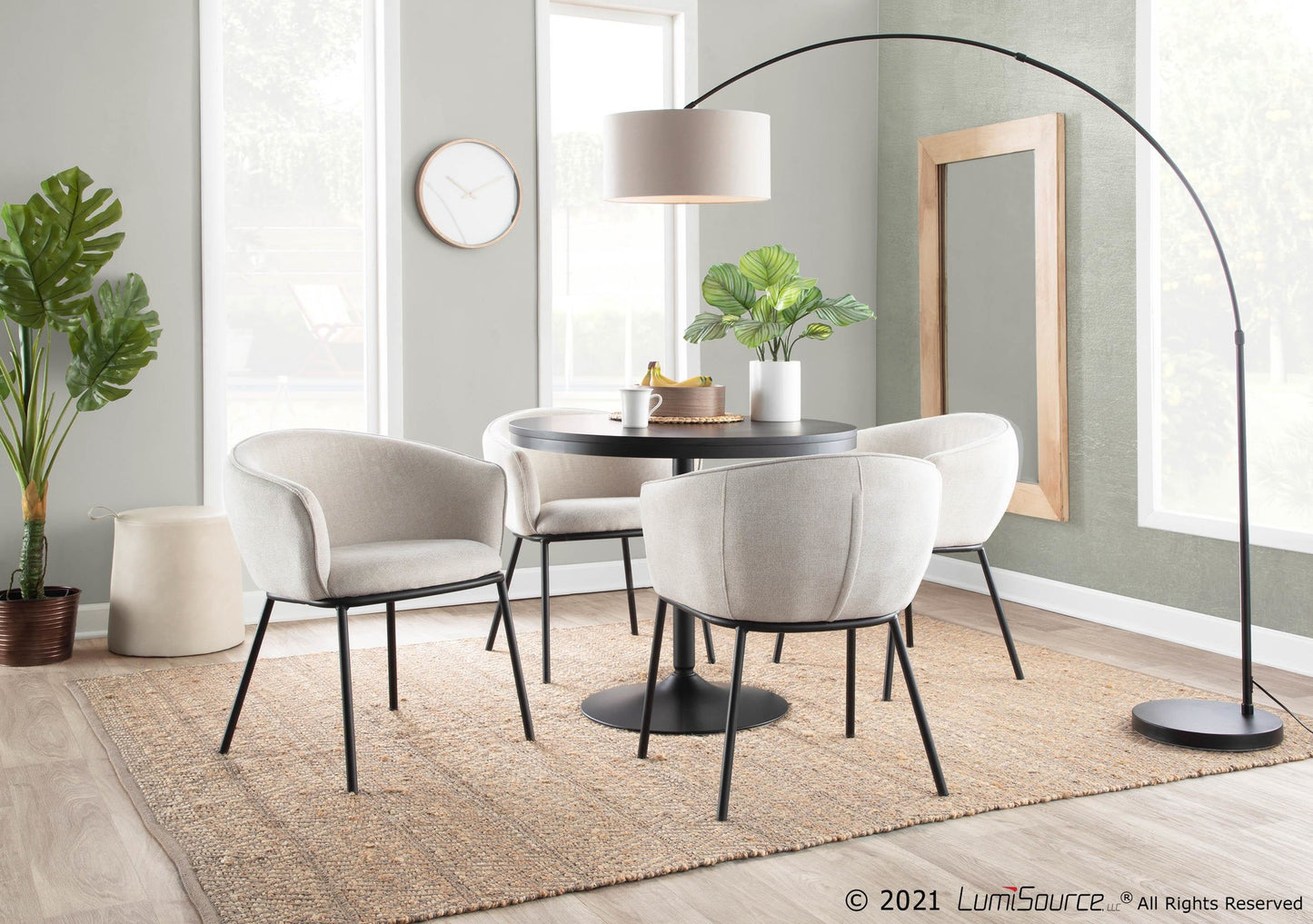 Dakota Dining Table, Black/Black