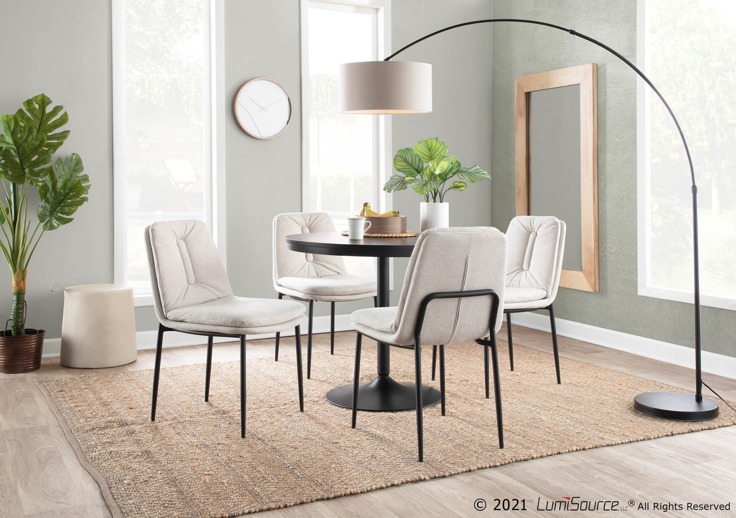 Dakota Dining Table, Black/Black