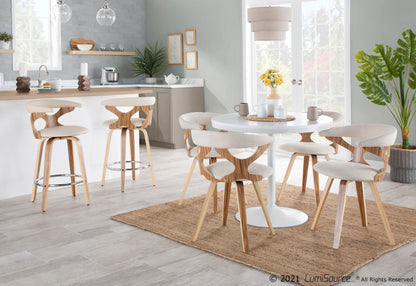 Dakota Dining Table, White/White