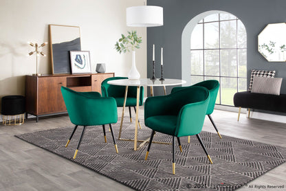 Cosmo Dining Table, Gold/Marble