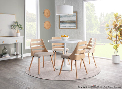 Dakota Dining Table, White/White