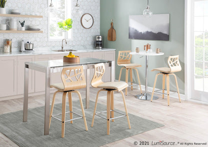 Adjustable Bar Table, White