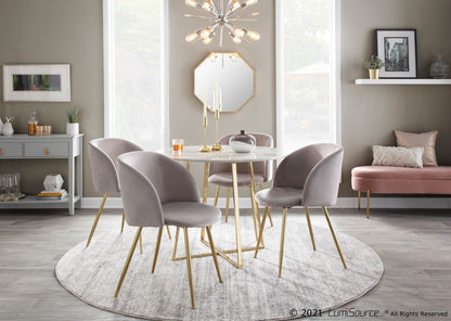 Cosmo Dining Table, Gold/Marble