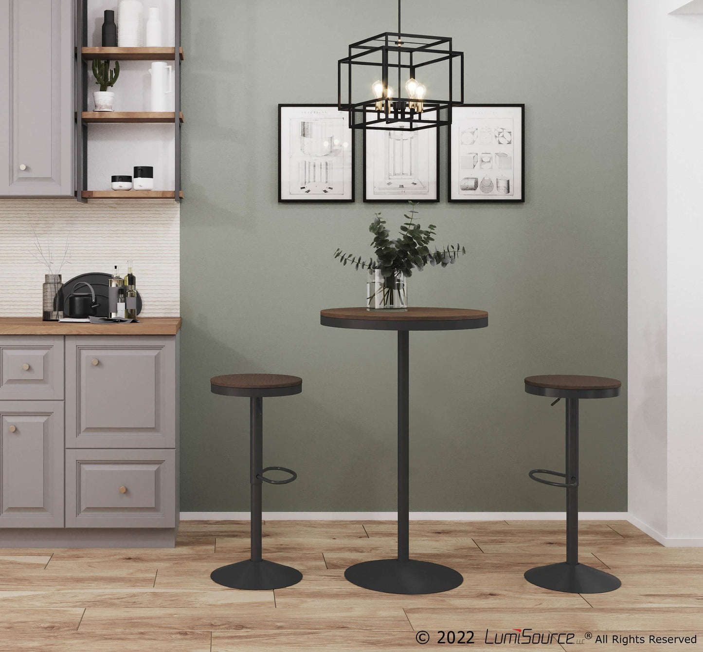 Dakota Bar Table, Grey