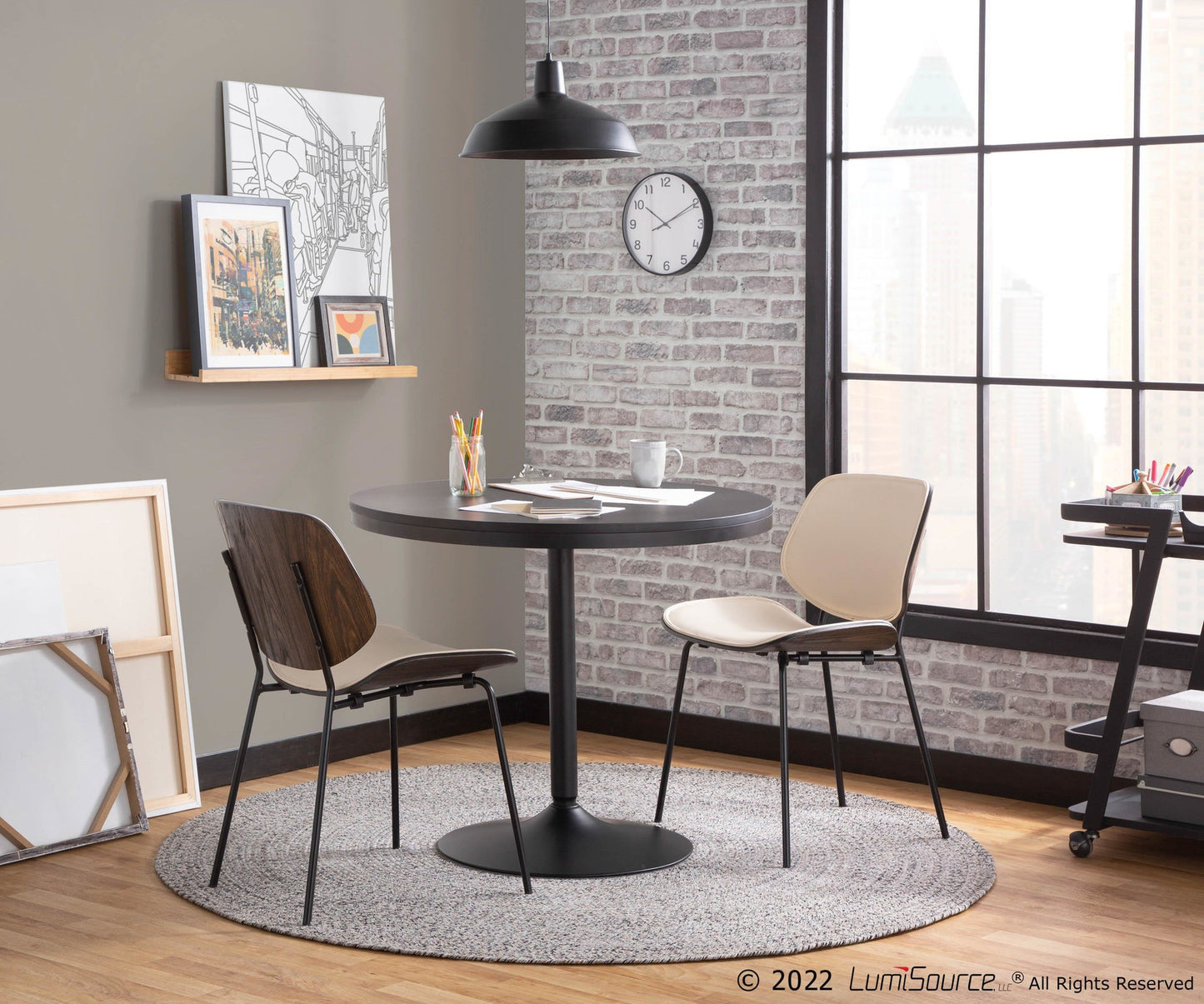 Dakota Dining Table, Black/Black