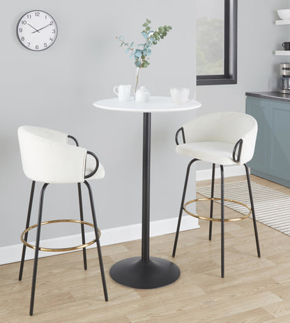 Pebble 3-Height Table, White