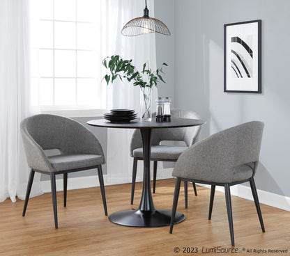 Pebble Mod Table, Black/Black