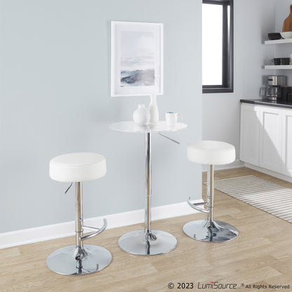 Adjustable Bar Table, Clear
