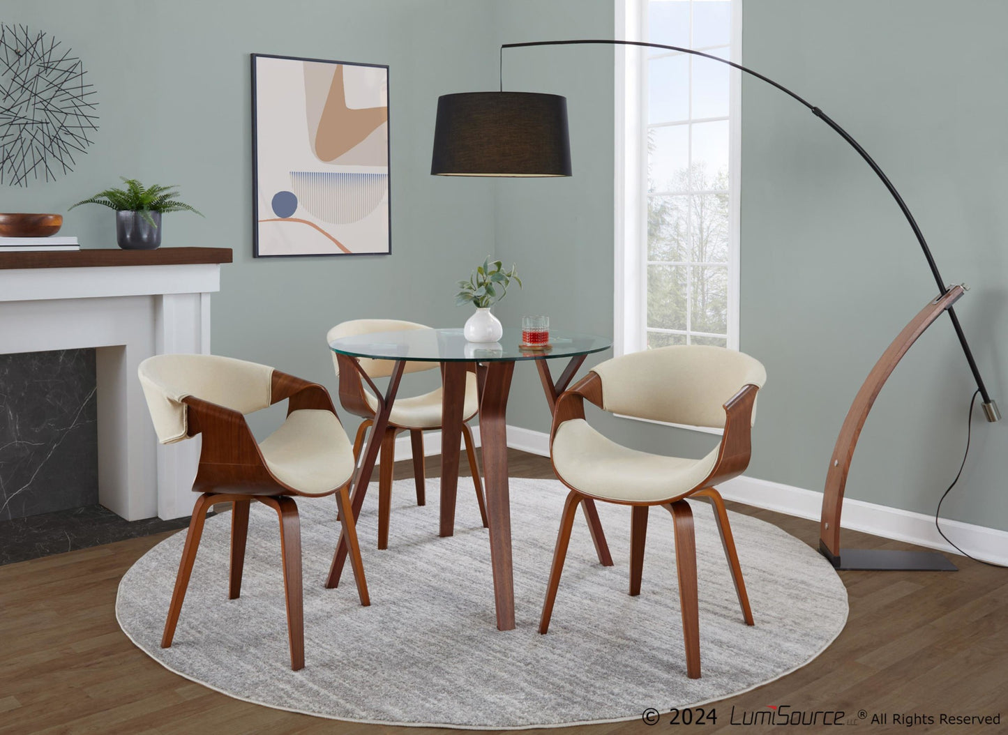 Folia Round Dinette, Glass