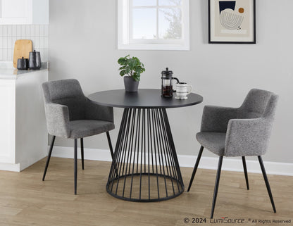 Canary Dining Table, Black/Black