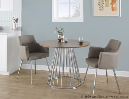 Canary Dining Table, Silver Walnut