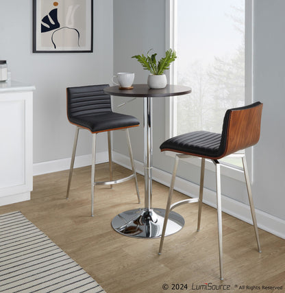 Adjustable Bar Table, Brown