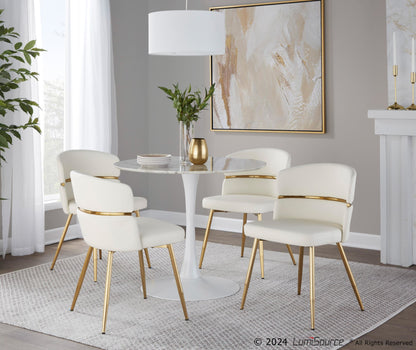 Pebble Mod Table, White/White