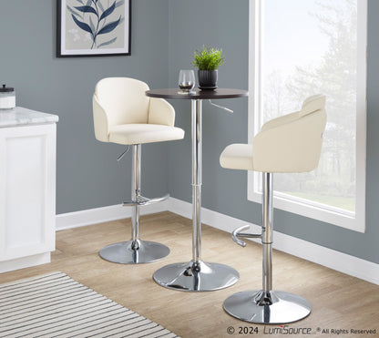 Adjustable Bar Table, Brown