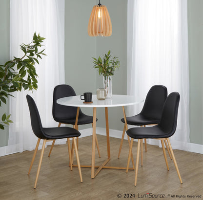Cosmo Dining Table, Natural/White