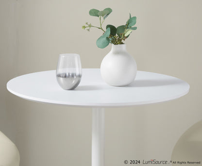 Pebble 3-Height Table, White/White