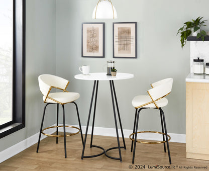 Cece Counter Table, Black/White