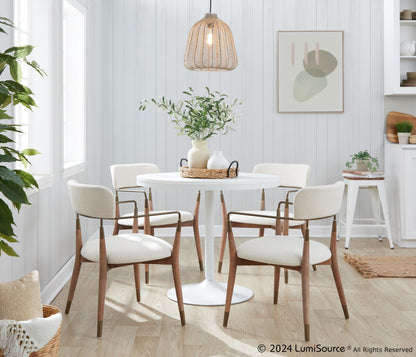 Dakota-Savannah Contemporary Dining Set - 5 Piece