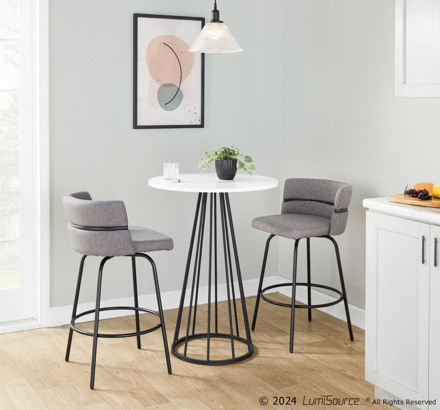 Canary Counter Table, Black/White