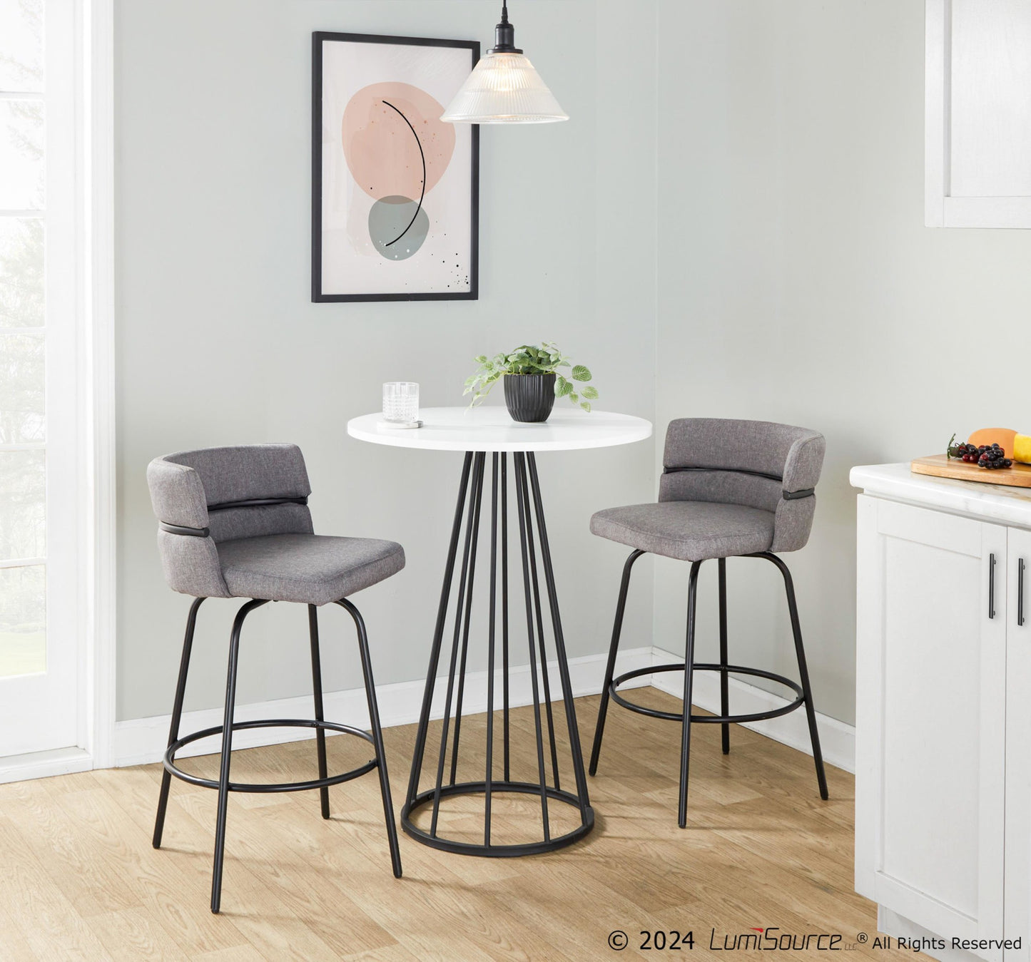 Canary Counter Table, Black/White