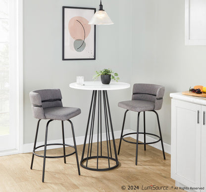 Canary Counter Table, Black/White