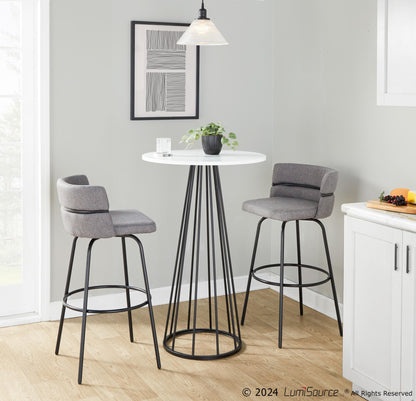 Canary Bar Table, Black/White