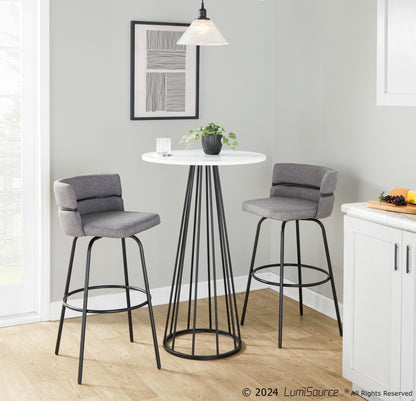 Canary Bar Table, Black/White