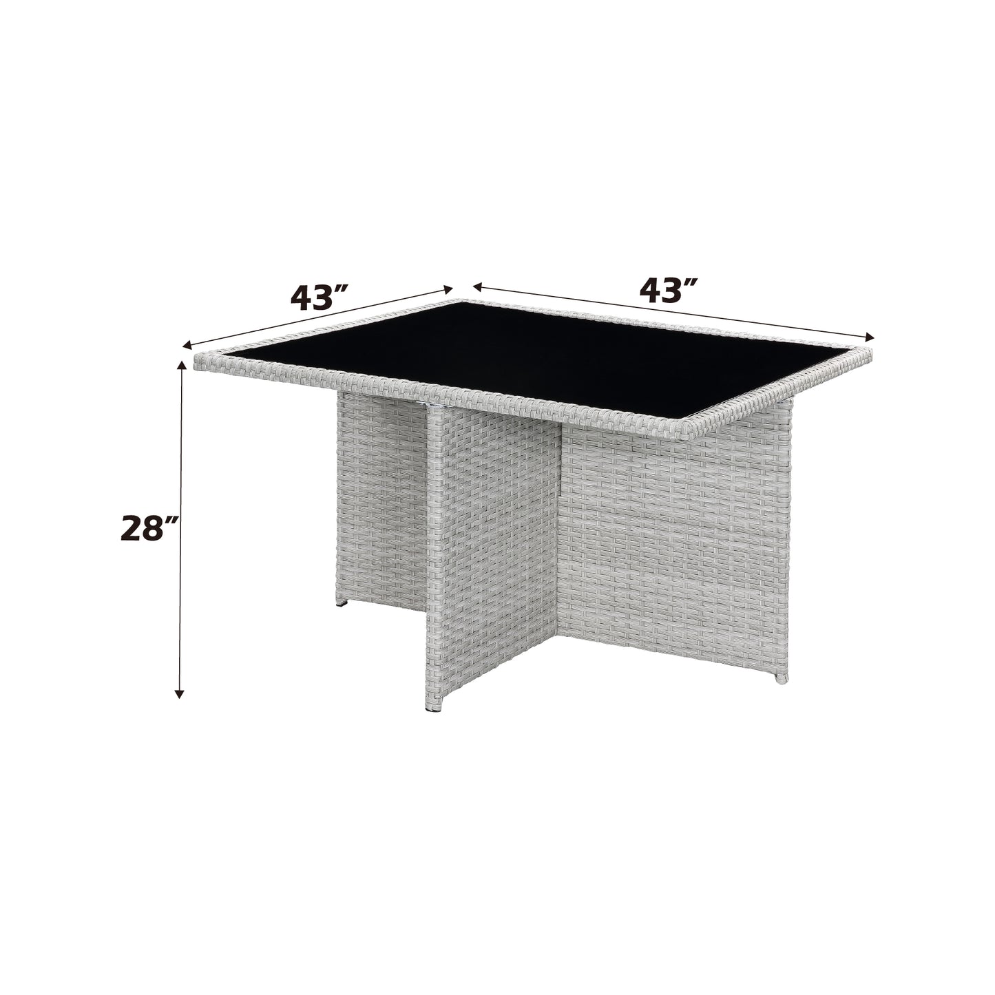 Paitalyi 9PC Outdoor Bistro Set