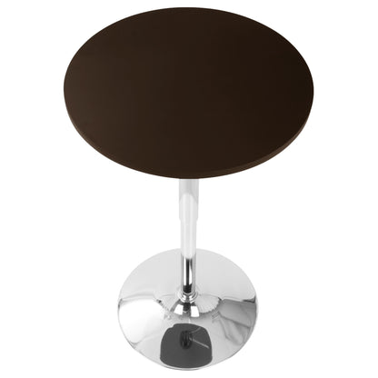 Adjustable Bar Table, Brown