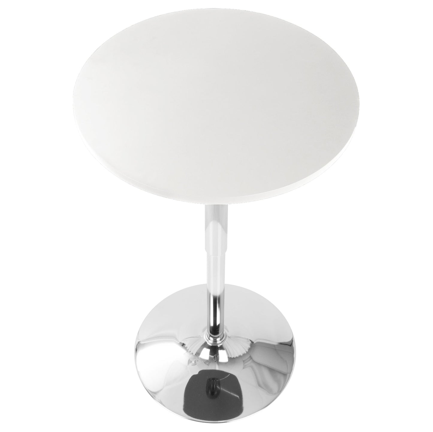 Adjustable Bar Table, White