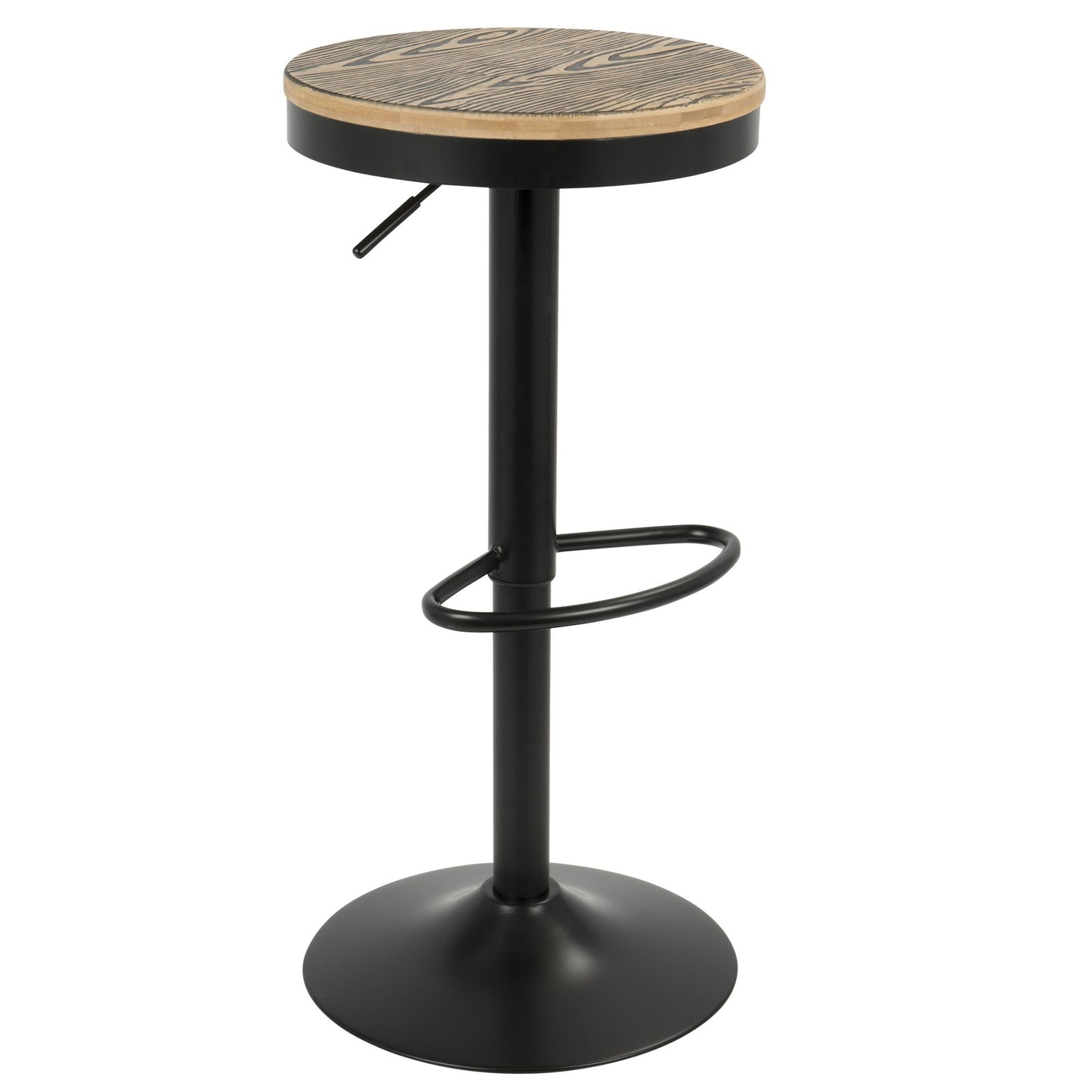 Dakota 3-Piece Industrial-Farmhouse Dining Set in Black