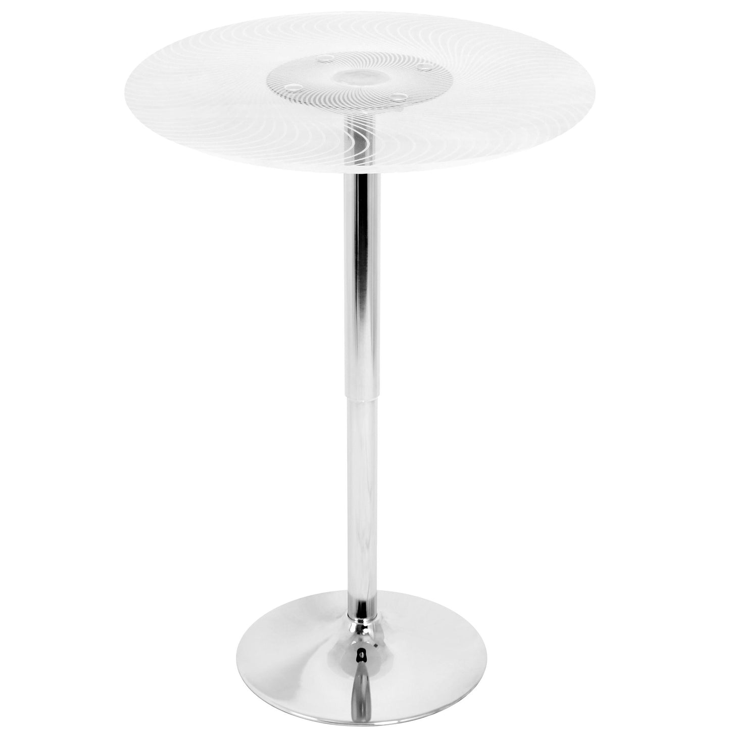Spyra-Ale Contemporary Adjustable Bar Set with Light Up Tabletop, Brown