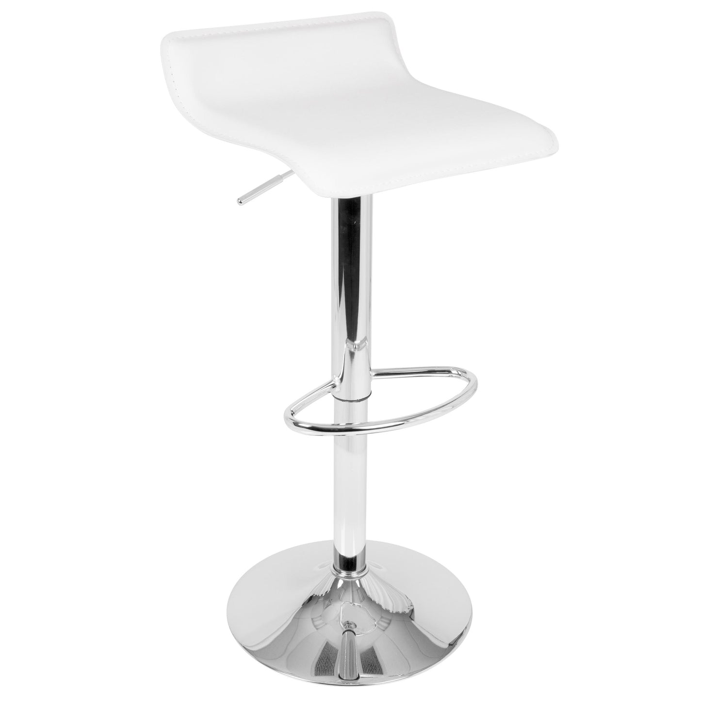 Spyra-Ale Contemporary Adjustable Bar Set with Light Up Tabletop, White