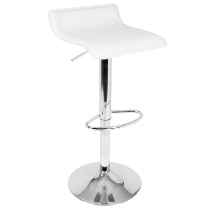 Spyra-Ale Contemporary Adjustable Bar Set with Light Up Tabletop, White