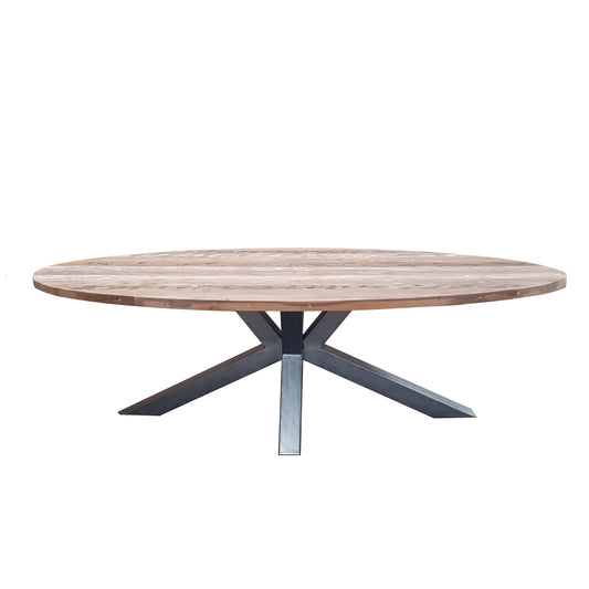 Bianca Reclaimed Teak Oval Dining Table - 95