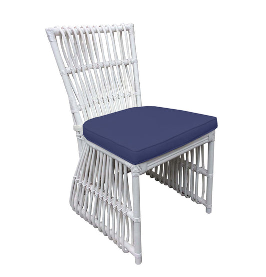 Bungalow Dining Chair - White - Navy