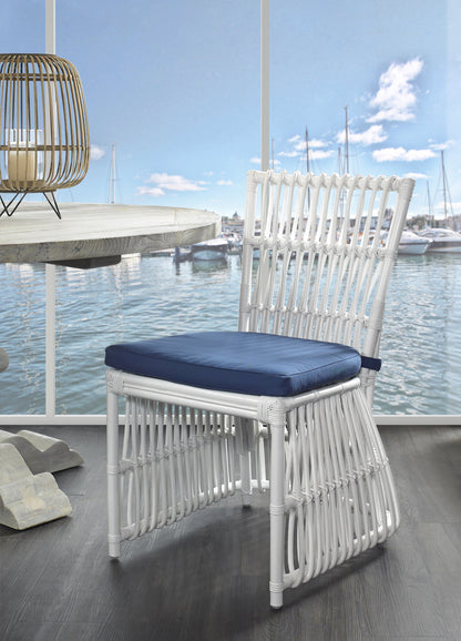 Bungalow Dining Chair - White - Navy