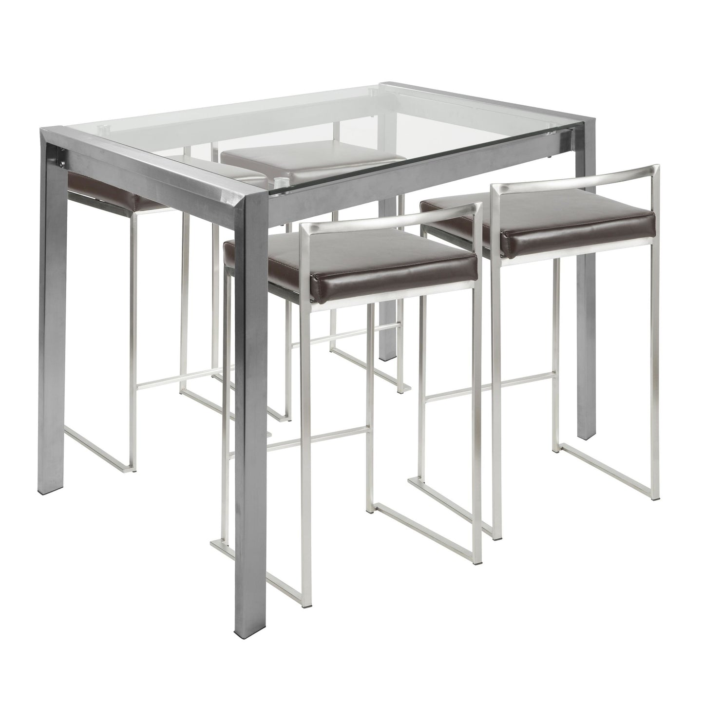 Fuji 5-Piece Counter Set, Brown