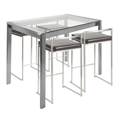 Fuji 5-Piece Counter Set, Brown
