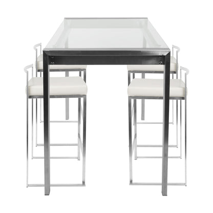 Fuji 5-Piece Counter Set, White