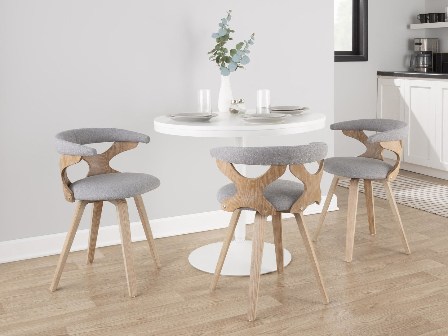 Dakota-Gardenia Contemporary Dining Set - 4 Piece