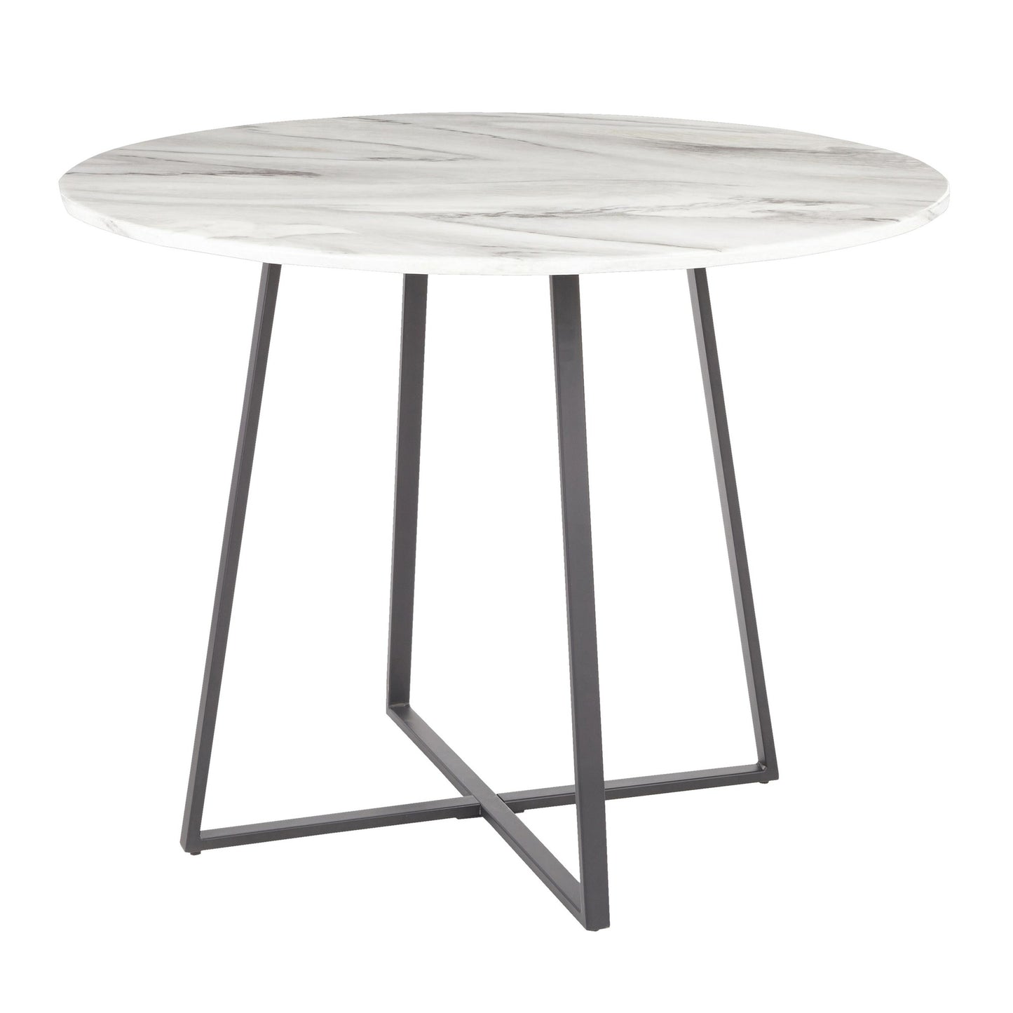 Cosmo Dining Table, Black/Marble