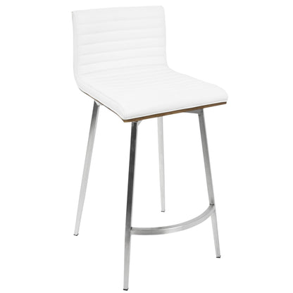 Mason Swivel Adjustable Counter Height Dining Set - 3 Piece, White
