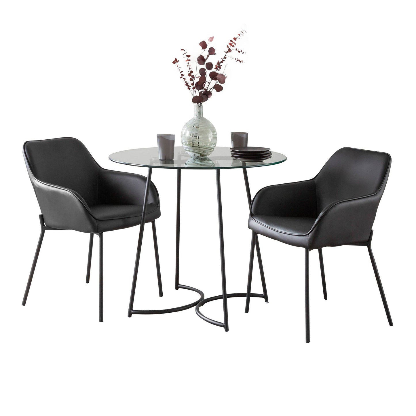 Cece-Daniella Contemporary  3 Piece Dining Set