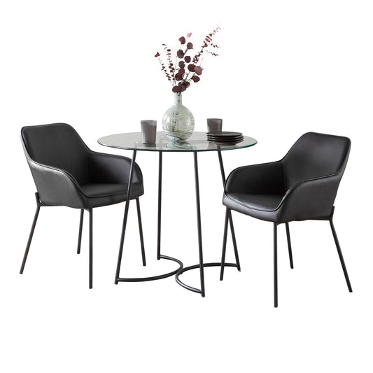 Cece-Daniella Contemporary  3 Piece Dining Set