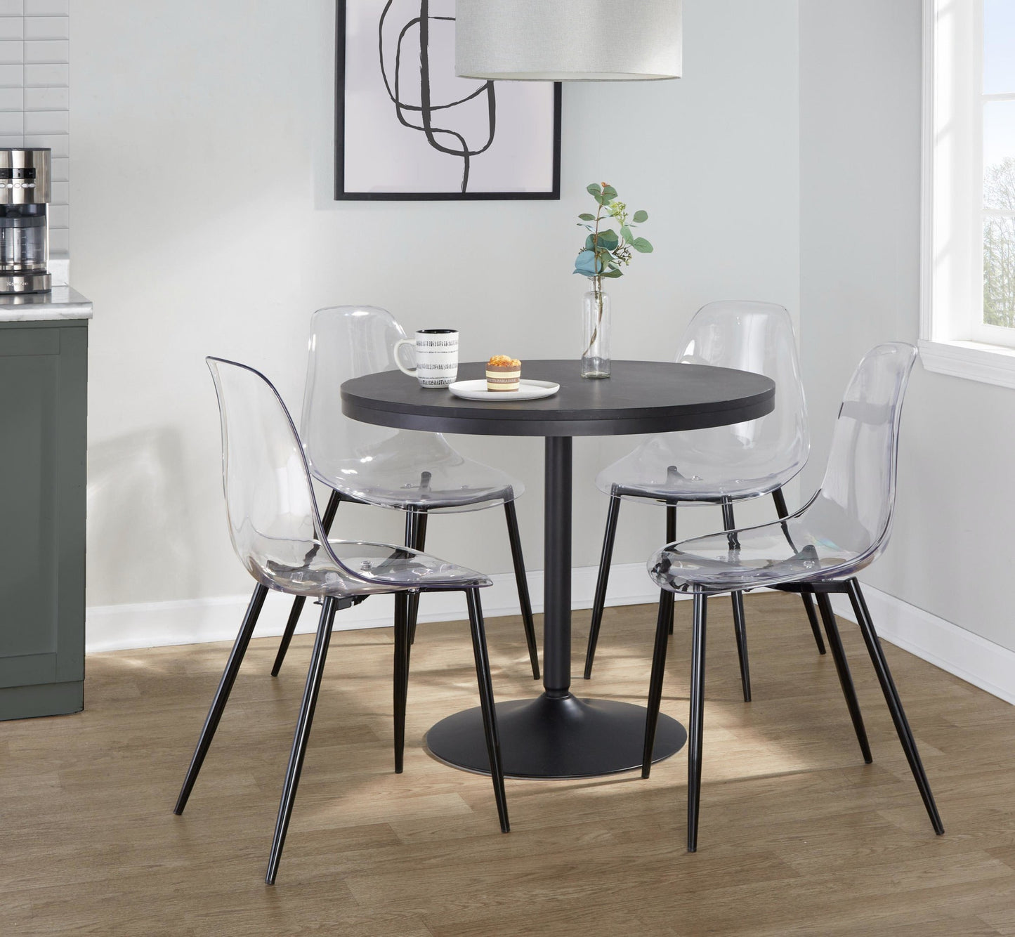 Dakota-Clara Contemporary Dining Set - 5 Piece