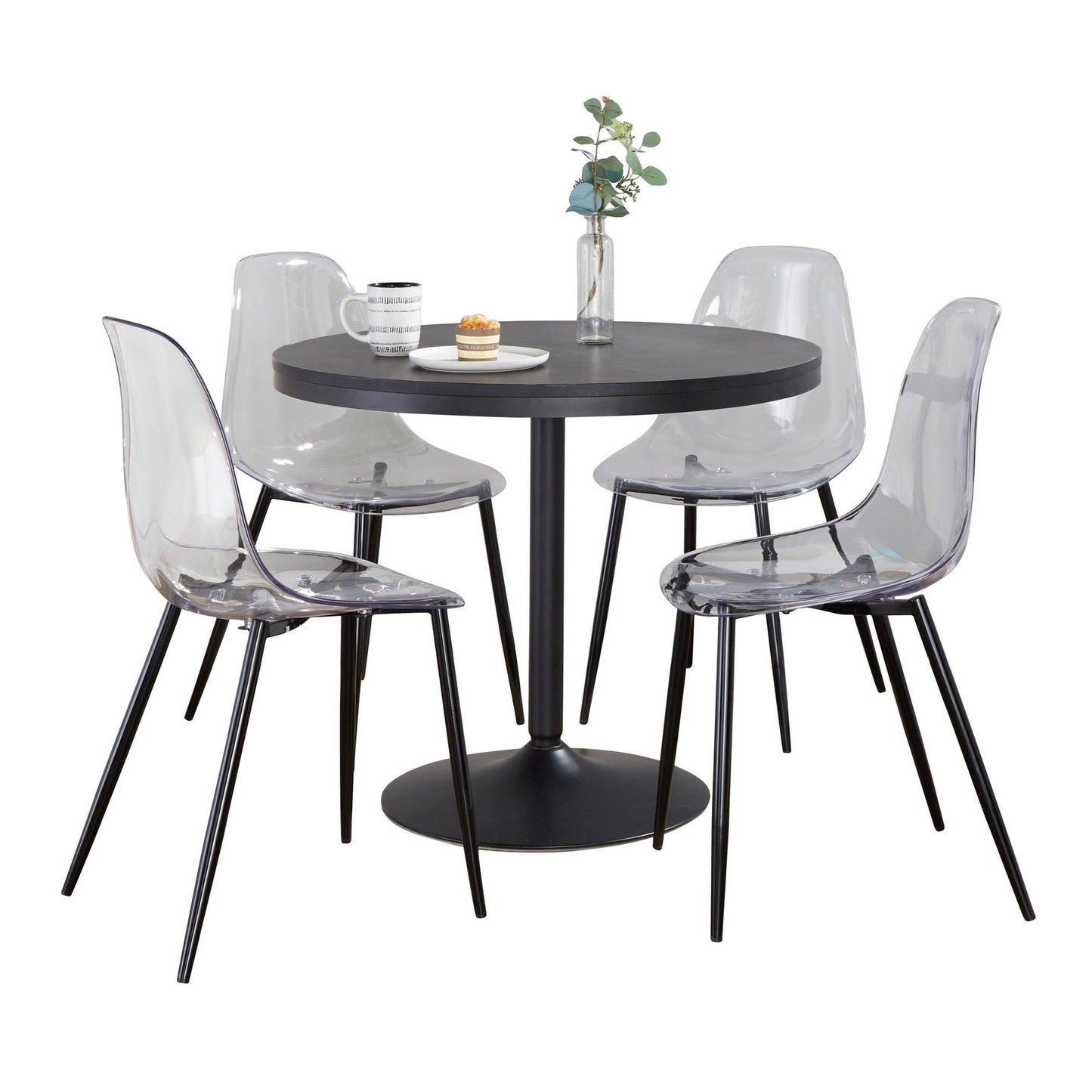 Dakota-Clara Contemporary Dining Set - 5 Piece